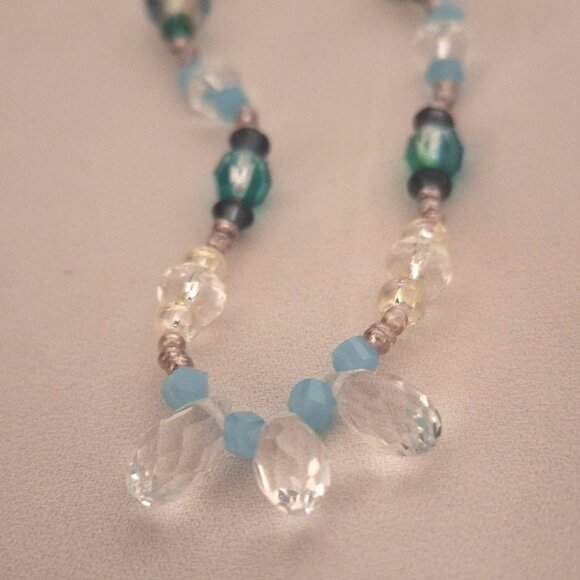 Artisan Made Multicolor Princess Crystal Glass Necklace - Picture 2 of 7